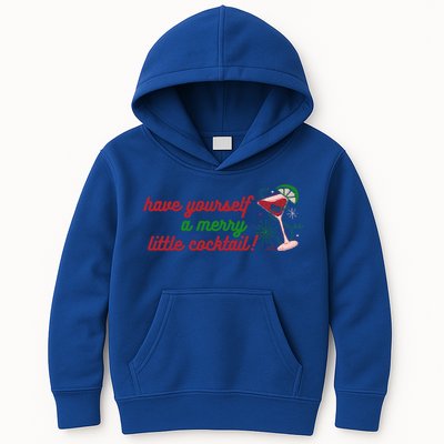 Have Yourself A Merry Little Cocktail Funny Christmas Meme Gift Kids Hoodie