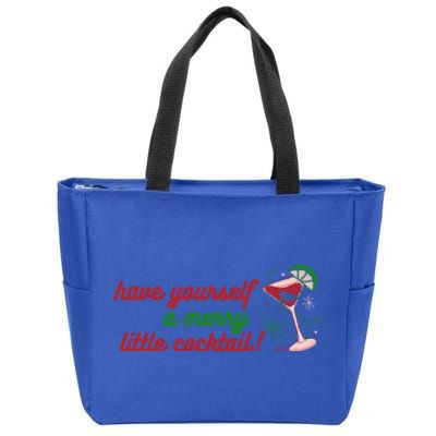 Have Yourself A Merry Little Cocktail Funny Christmas Meme Gift Zip Tote Bag