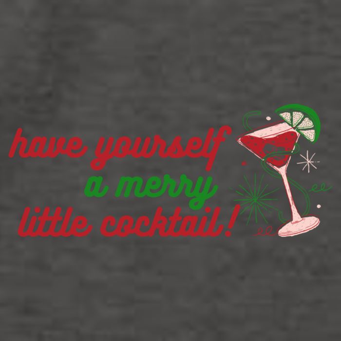 Have Yourself A Merry Little Cocktail Funny Christmas Meme Gift Vector Backpack