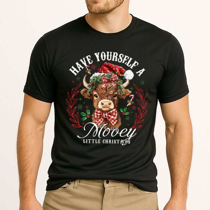 Have Yourself A Mooey Little Christmas Santa Cow Cooling Performance Crew T-Shirt