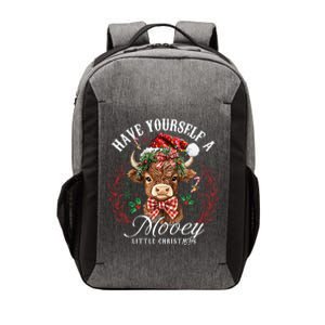 Have Yourself A Mooey Little Christmas Santa Cow Vector Backpack