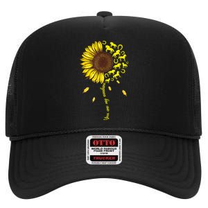 Horse You Are My Sunshine Horse Lover High Crown Mesh Back Trucker Hat