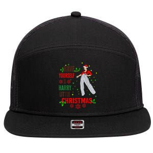 Have Yourself A Harry Little Christmas 7 Panel Mesh Trucker Snapback Hat