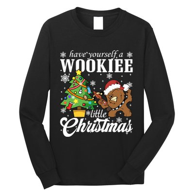 Have Yourself A Wookie Little Christmas Santa Chewbacca Long Sleeve Shirt