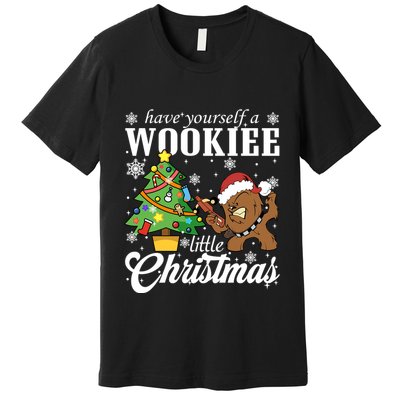Have Yourself A Wookie Little Christmas Santa Chewbacca Premium T-Shirt
