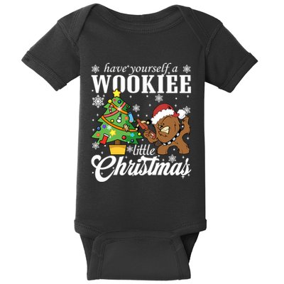 Have Yourself A Wookie Little Christmas Santa Chewbacca Baby Bodysuit