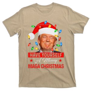 Have Yourself A Merry Maga Christmas Santa Funny Trump Xmas T-Shirt