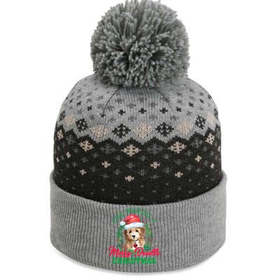 Have Yourself A Merry Doodle Christmas Goldendoodle Dog Love Cool Gift The Baniff Cuffed Pom Beanie