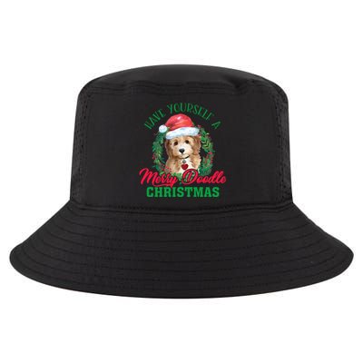 Have Yourself A Merry Doodle Christmas Goldendoodle Dog Love Cool Gift Cool Comfort Performance Bucket Hat