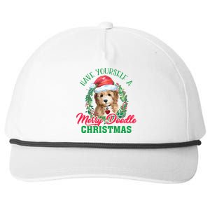 Have Yourself A Merry Doodle Christmas Goldendoodle Dog Love Cool Gift Snapback Five-Panel Rope Hat