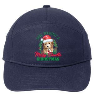 Have Yourself A Merry Doodle Christmas Goldendoodle Dog Love Cool Gift 7-Panel Snapback Hat