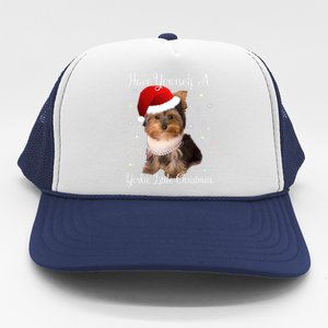 Have Yourself A Yorkie Little Christmas Great Gift Trucker Hat