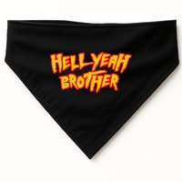 Hell Yeah Brother Funny 80S Wrestling Vegas Pool Party USA-Made Doggie Bandana