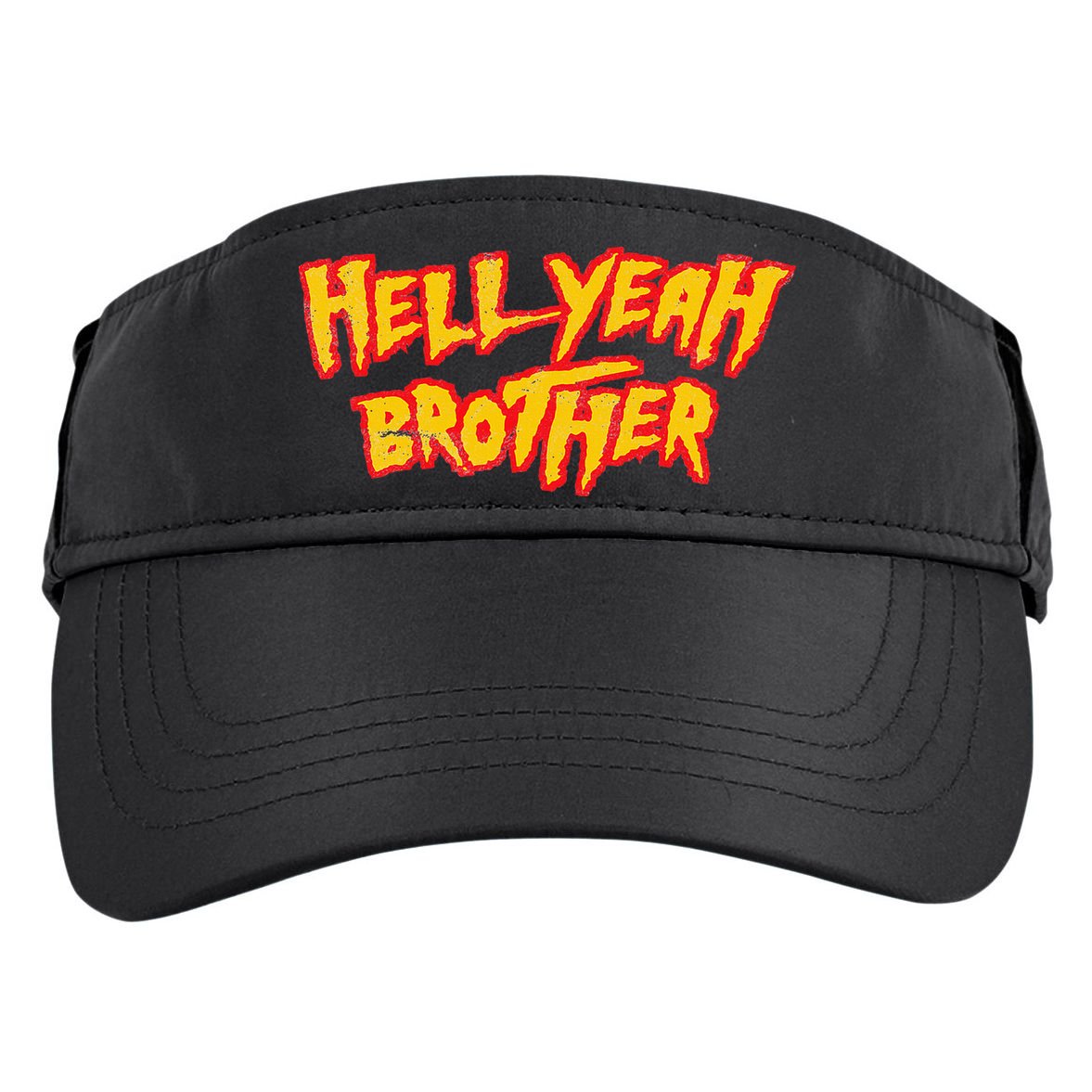 Hell Yeah Brother Funny 80S Wrestling Vegas Pool Party Adult Drive Performance Visor