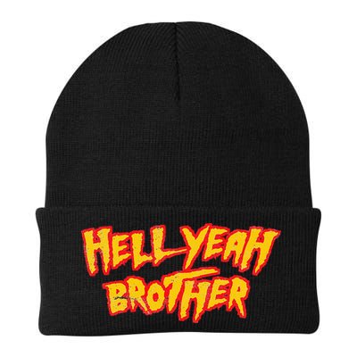 Hell Yeah Brother Funny 80S Wrestling Vegas Pool Party Beanie