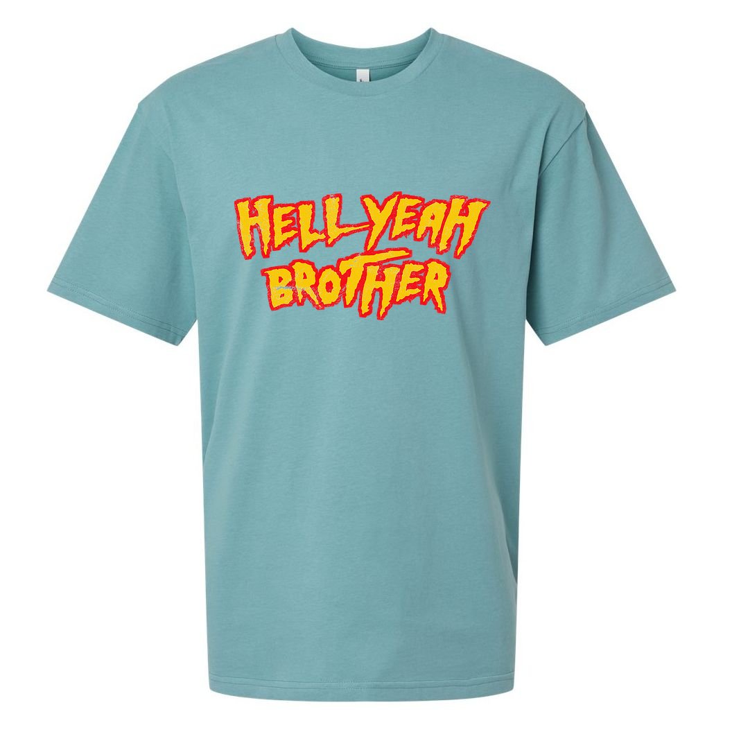 Hell Yeah Brother Funny 80S Wrestling Vegas Pool Party Sueded Cloud Jersey T-Shirt