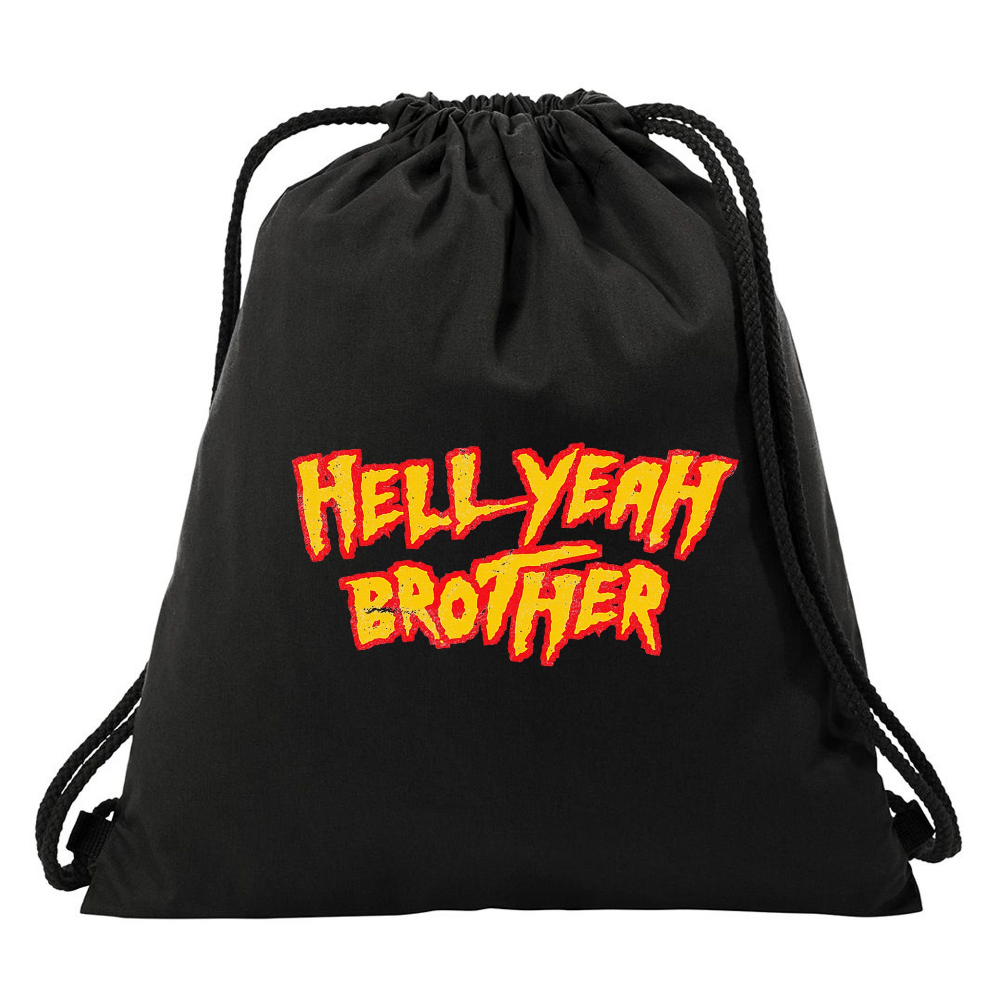 Hell Yeah Brother Funny 80S Wrestling Vegas Pool Drawstring Bag
