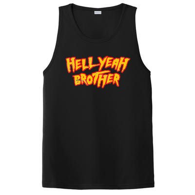 Hell Yeah Brother Funny 80S Wrestling Vegas Pool PosiCharge Competitor Tank