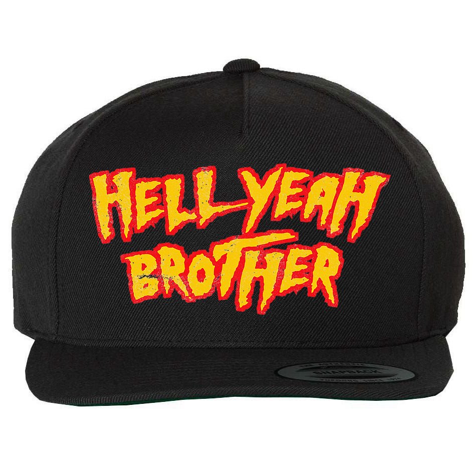 Hell Yeah Brother Funny 80S Wrestling Vegas Pool Wool Snapback Cap
