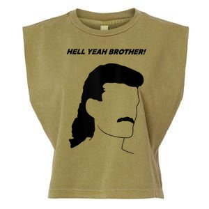 Hell Yeah Brother! Funny Design Garment-Dyed Women's Muscle Tee