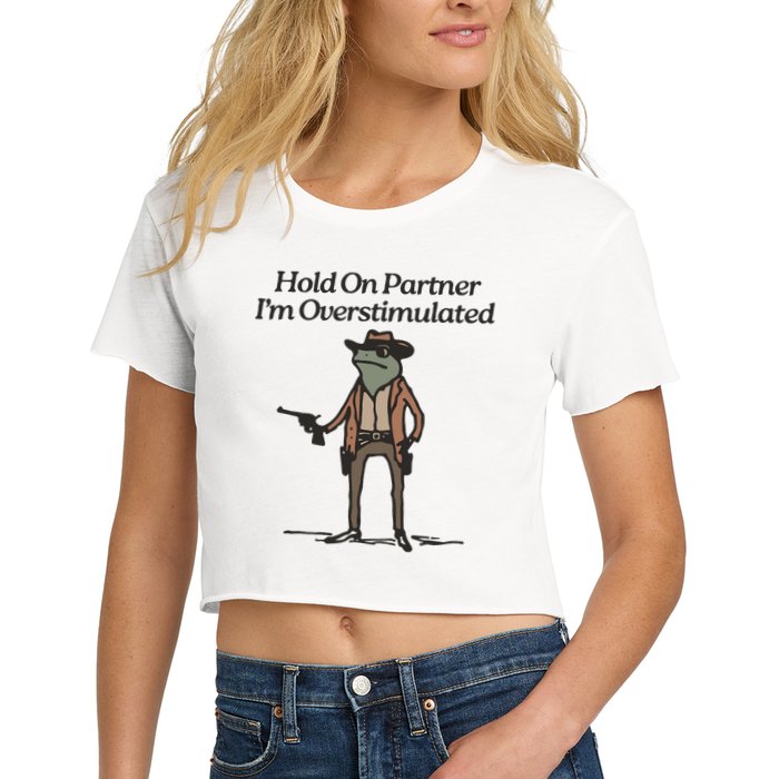 Hell Yeah Brother! Funny Design Women's Crop Top Tee