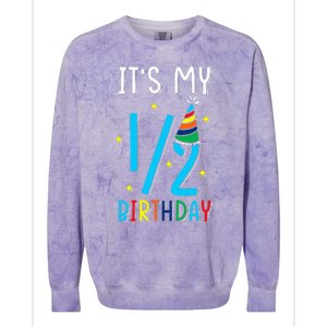 Half Year Birthday Party Design It´s my 12 Birthday Colorblast Crewneck Sweatshirt