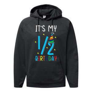 Half Year Birthday Party Design It´s my 12 Birthday Performance Fleece Hoodie