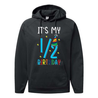 Half Year Birthday Party Design It´s my 12 Birthday Performance Fleece Hoodie