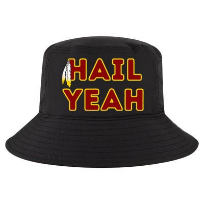 Hail Yeah Burgundy Gold Foot Ball Cool Comfort Performance Bucket Hat