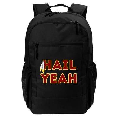 Hail Yeah Burgundy Gold Foot Ball Backpack