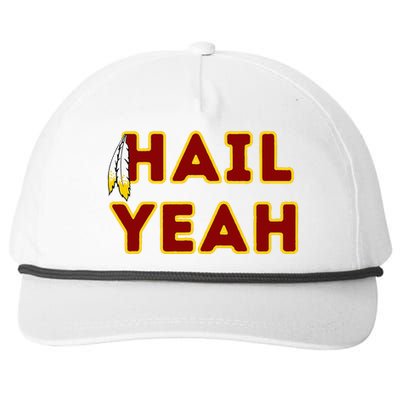 Hail Yeah Burgundy Gold Foot Ball Snapback Five-Panel Rope Hat