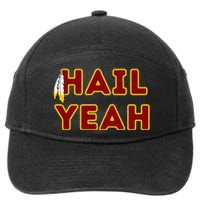 Hail Yeah Burgundy Gold Foot Ball 7-Panel Snapback Hat