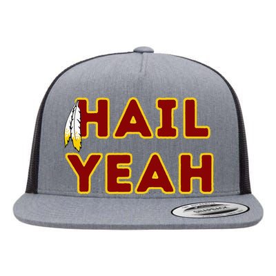 Hail Yeah Burgundy Gold Foot Ball Flat Bill Trucker Hat