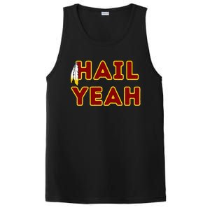 Hail Yeah Burgundy Gold Foot Ball PosiCharge Competitor Tank