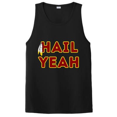 Hail Yeah Burgundy Gold Foot Ball PosiCharge Competitor Tank