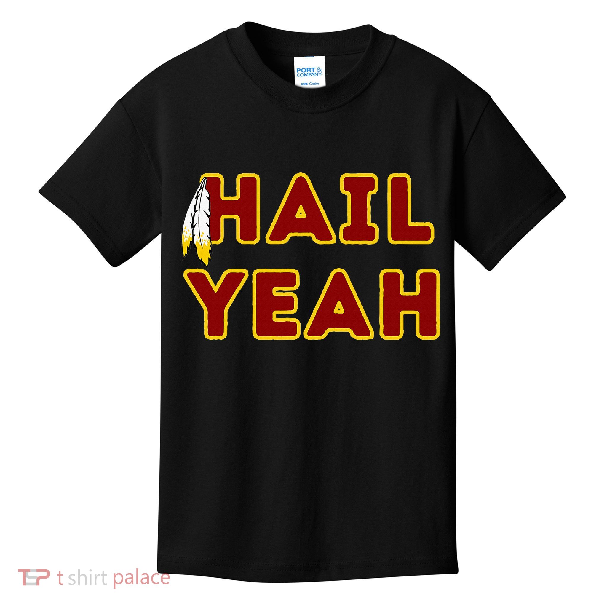 Hail Yeah Burgundy Gold Foot Ball Kids T-Shirt
