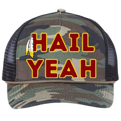 Hail Yeah Burgundy Gold Foot Ball Retro Rope Trucker Hat Cap