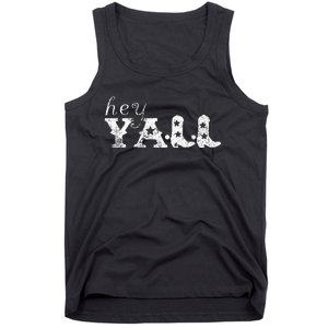 Hey YAll Cowboy Boots Tank Top