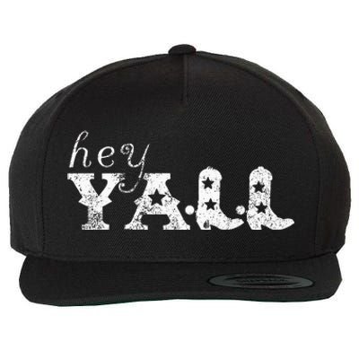 Hey YAll Cowboy Boots Wool Snapback Cap