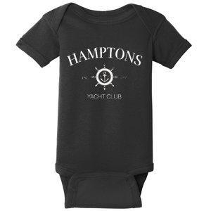 Hamptons Yacht Club Tennis Crewneck Preppy Aesthetic Baby Bodysuit