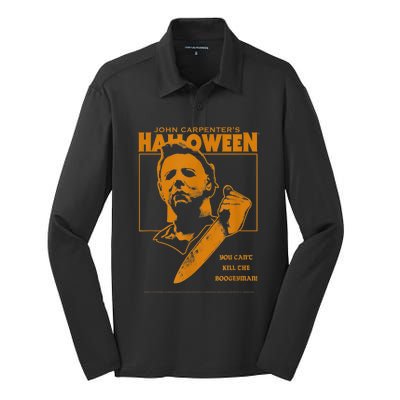 Halloween You Can't Kill The Boogeyman! Silk Touch Performance Long Sleeve Polo