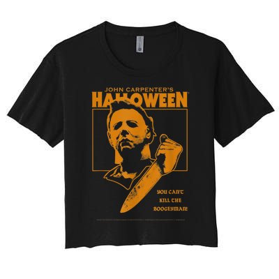 Halloween You Can't Kill The Boogeyman! Women's Crop Top Tee