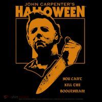 Halloween You Cant Kill The Boogeyman! Flat Bill Trucker Hat