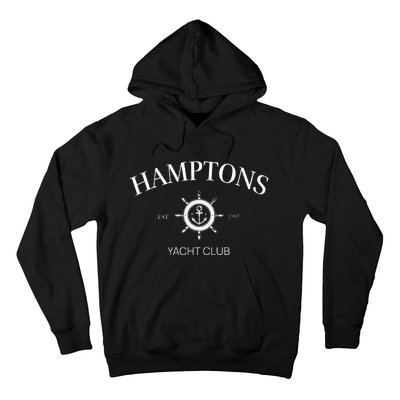 Hamptons Yacht Club Vintage Tennis Crewneck Preppy Aesthetic Hoodie