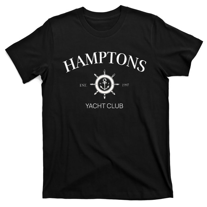 Hamptons Yacht Club Vintage Tennis Crewneck Preppy Aesthetic T-Shirt