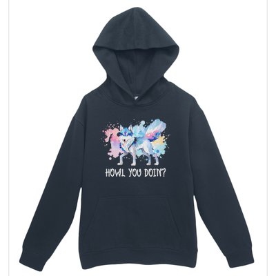 Howl You Doin Wolf Japanese Anime Manga Wolves Urban Pullover Hoodie