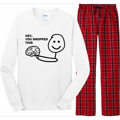 Hey You Dropped This Brain Long Sleeve Pajama Set