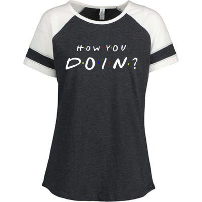 How You Doin Enza Ladies Jersey Colorblock Tee