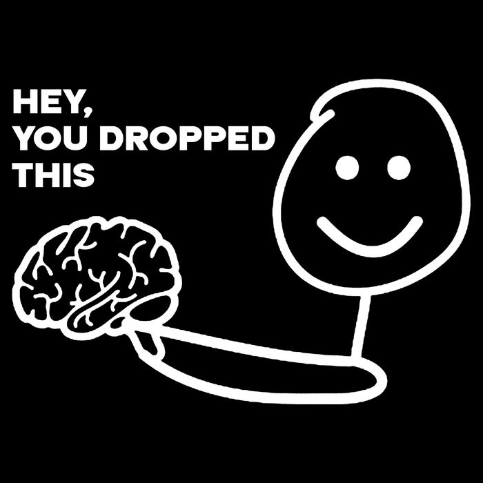 Hey You Dropped This Brain Funny Sarcastic Impact Tech Backpack