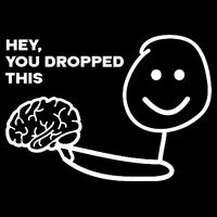 Hey You Dropped This Brain Funny Sarcastic Drawstring Bag